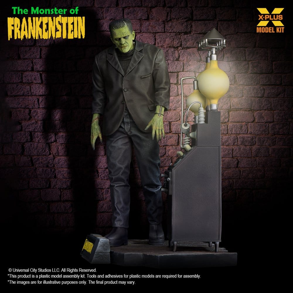 El doctor Frankenstein Maqueta Plastic Model Kit 1/8 The Monster of Frankenstein 27 cm