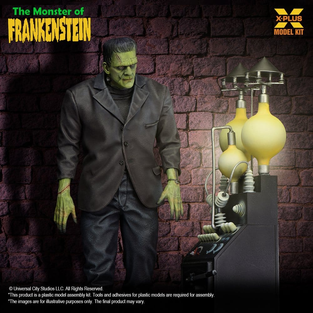 El doctor Frankenstein Maqueta Plastic Model Kit 1/8 The Monster of Frankenstein 27 cm