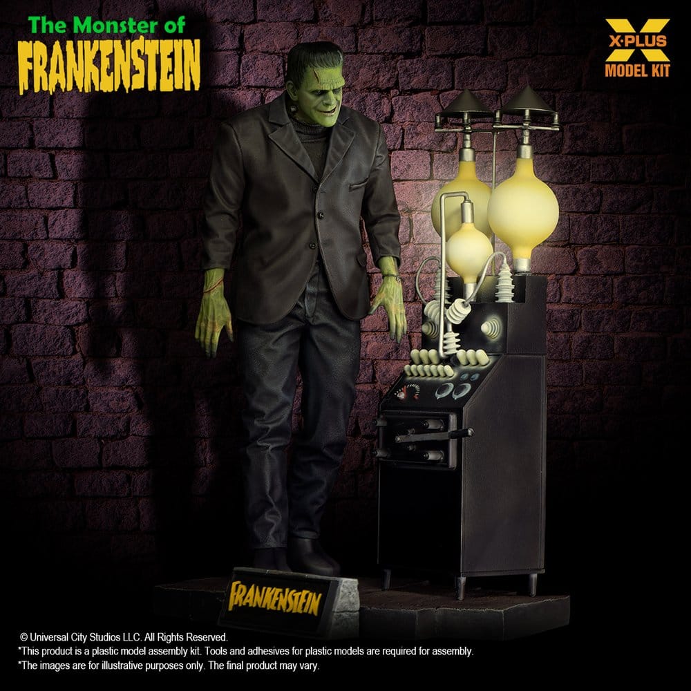 El doctor Frankenstein Maqueta Plastic Model Kit 1/8 The Monster of Frankenstein 27 cm