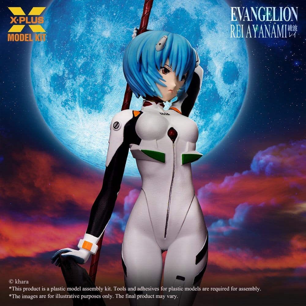 Neon Genesis Evangelion Maqueta Plastic Model Kit 1/8 Rei Ayanami 40  cm
