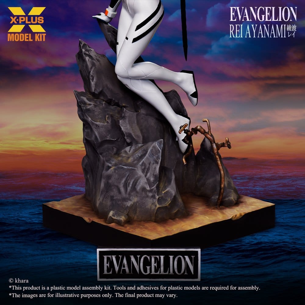 Neon Genesis Evangelion Maqueta Plastic Model Kit 1/8 Rei Ayanami 40  cm