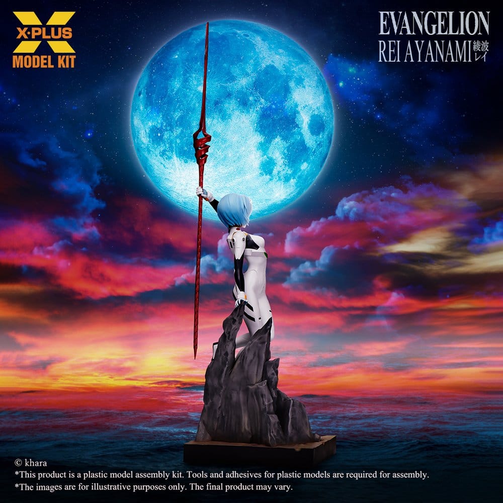 Neon Genesis Evangelion Maqueta Plastic Model Kit 1/8 Rei Ayanami 40  cm