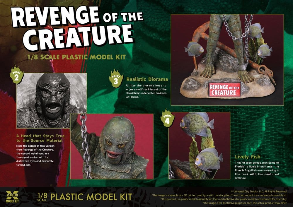 Revenge of the Creature Maqueta Plastic Model Kit 1/8 Revenge of the Creature 28 cm (Reproduction)