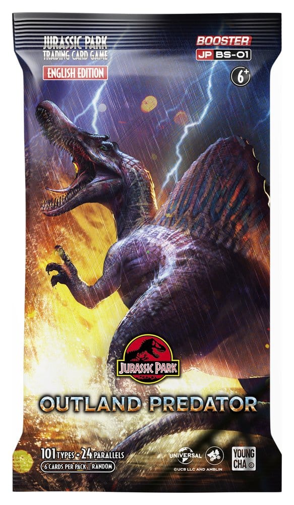 Jurassic Park TCG Outland Predator Caja de Sobres (24) *Edición Inglés*