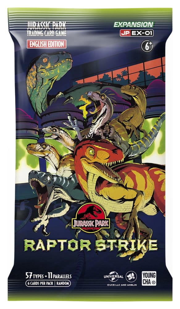 Jurassic Park TCG Raptor Strike Caja de Sobres (24) *Edición Inglés*