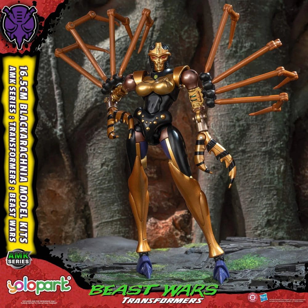 Transformers Maqueta Plastic Model Kit AMK Series Beast Wars Blackarachnia 18 cm