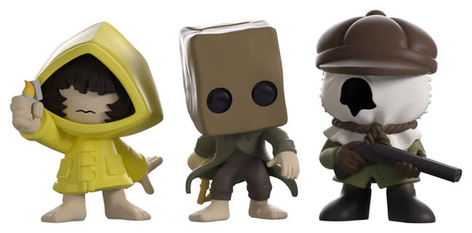 Little Nightmares II Pack de 3 Minitooz Mono, Six & Hunter 7 cm