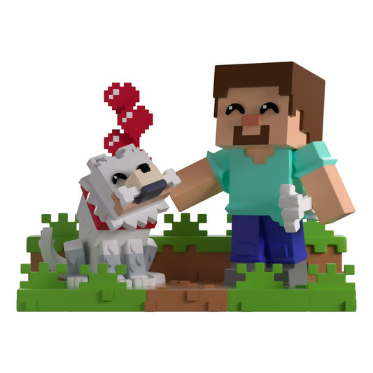 Minecraft Figura Vinyl Taming a Wolf 10 cm - Z POP Toys