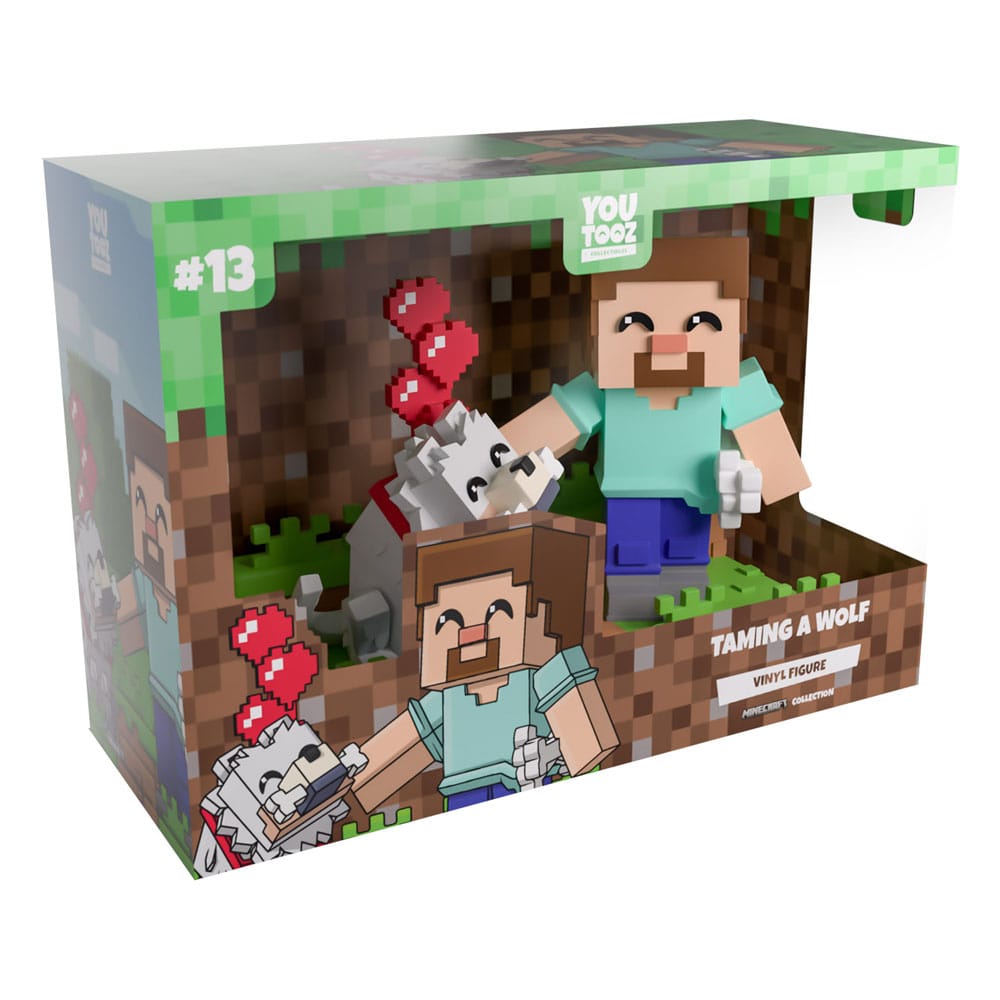 Minecraft Figura Vinyl Taming a Wolf 10 cm - Z POP Toys