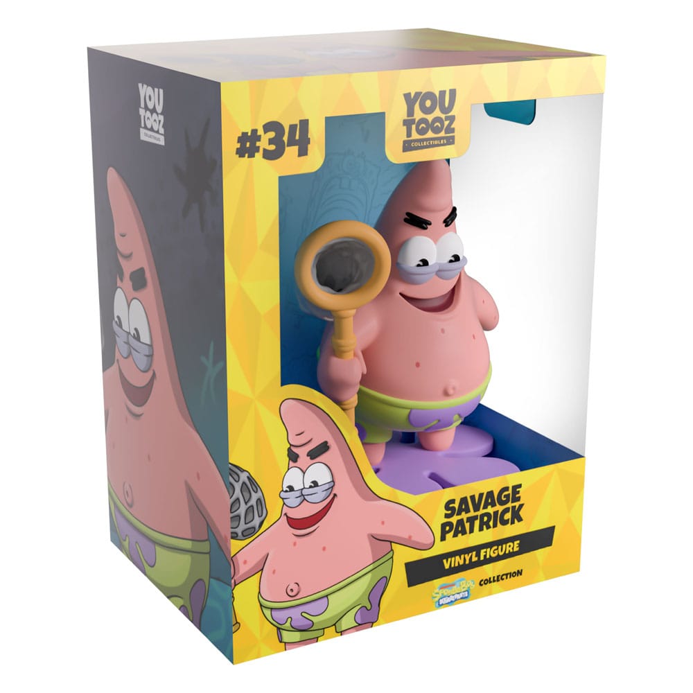 Bob Esponja Figura Vinyl Savage Patrick 11 cm - Z POP Toys