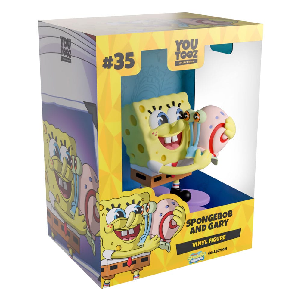 Bob Esponja Figura Vinyl Spongebob & Gary 9 cm