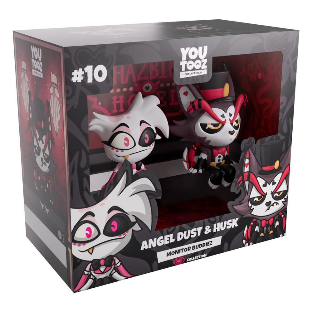 Hazbin Hotel Co. Figuras Vinyl Angel Dust & Husk Monitor Buddiez - Z POP Toys