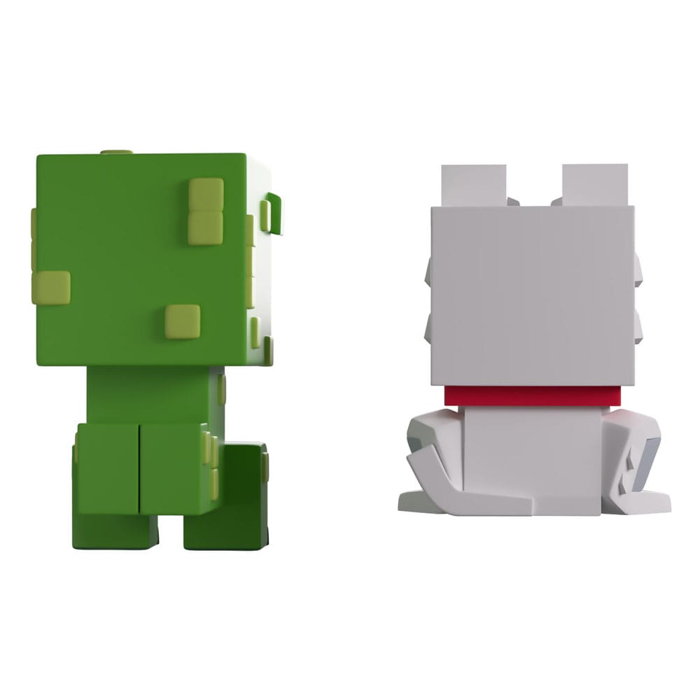 Minecraft Co. Figuras Vinyl Wolf and Creeper Monitor Buddiez - Z POP Toys