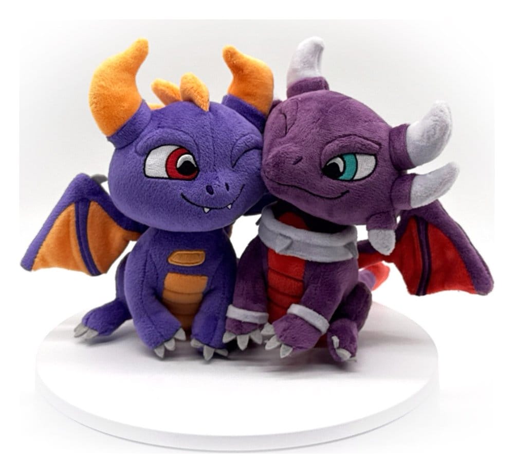 Skylanders Pack de 2 Peluches Valentine´s Spyro & Cynder 15 cm