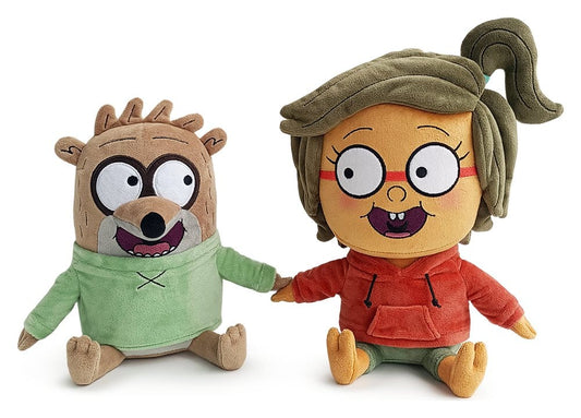 Regular Show Pack de 2 Peluches Valentine´s Rigby & Eileen 22 cm