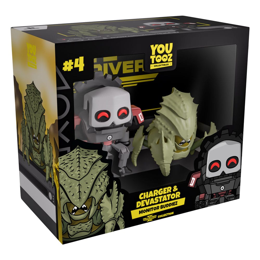 Helldivers 2 Pack de 2 Figuras Vinyl Monitor Buddiez Charger & Devastator 7 cm