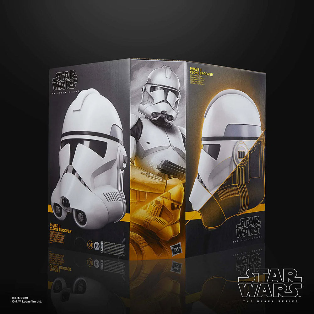 CASCO HASBRO 1:1 BLACK SERIES STAR WARS FASE II CLONE TROOPER PREMIUM ELECTRONIC - Z POP Toys